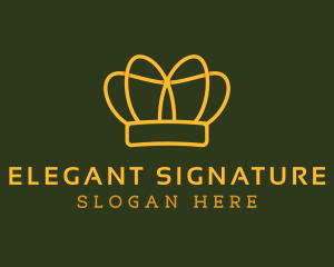 Elegant Crown Pageant logo design