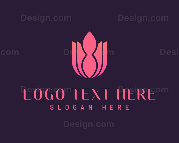 Abstract Flower Lotus Logo