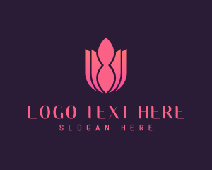 Abstract Flower Lotus logo