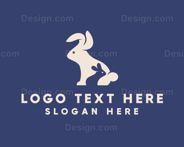 Veterinary Bunny Animal Logo