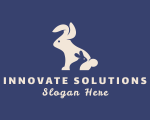 Veterinary Bunny Animal logo
