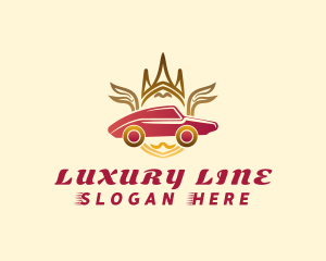 Luxury Car Crown logo design