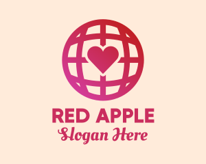 Red Heart Globe logo