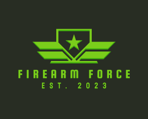 Military Freedom Star logo design