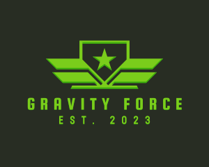 Military Freedom Star logo design