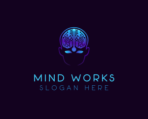 Human Brain Robotics logo design