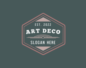 Art Deco Hexagon Firm logo design