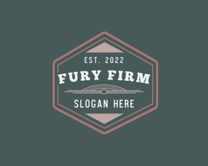 Art Deco Hexagon Firm logo design