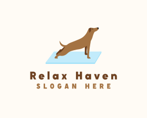 Stretching Dog Yoga Logo