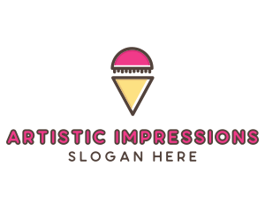 Gelato Ice Cream  logo design