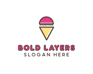 Gelato Ice Cream  logo design