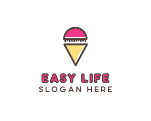 Gelato Ice Cream  logo design