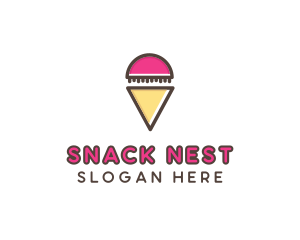 Gelato Ice Cream  logo design