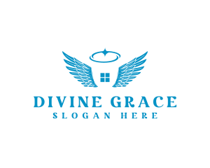 Angel Wings Church logo design