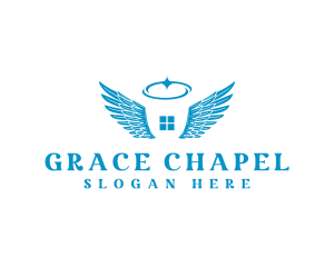 Angel Wings Church logo design