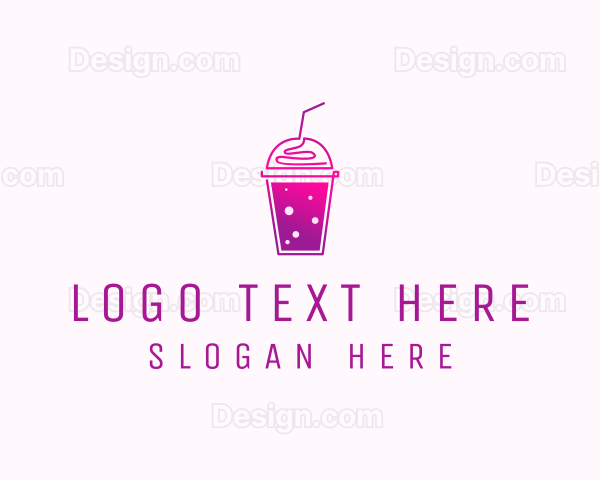 Flavored Juice Smoothie Logo