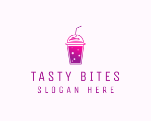 Flavored Juice Smoothie Logo