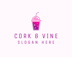 Flavored Juice Smoothie logo design