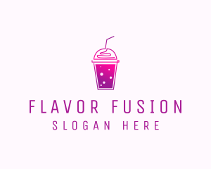 Flavored Juice Smoothie logo design