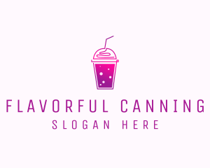 Flavored Juice Smoothie logo design