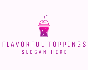 Flavored Juice Smoothie logo design