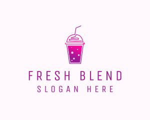 Flavored Juice Smoothie logo design