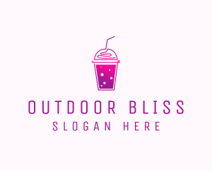 Flavored Juice Smoothie logo design