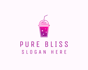 Flavored Juice Smoothie logo design