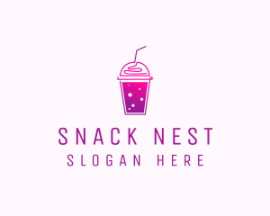 Flavored Juice Smoothie logo design