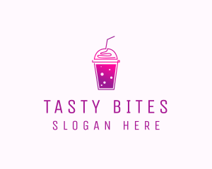 Flavored Juice Smoothie logo design