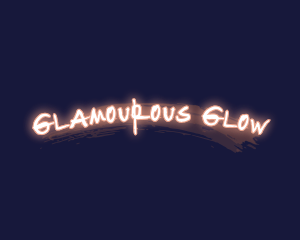 Glowing Graffiti Business logo design