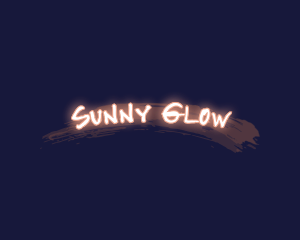 Glowing Graffiti Business logo design