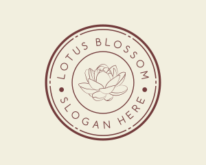 Lotus Flower Wellness Spa logo design