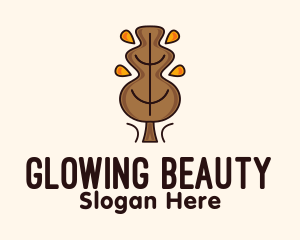 Brown Leaves Tree Logo