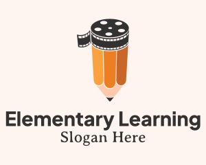 Pencil Film Reel  logo design