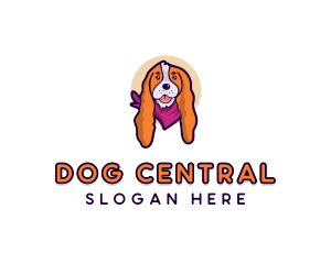 Basset Hound Dog logo design