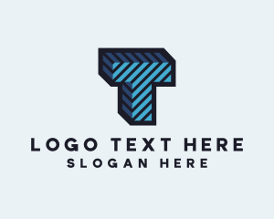 3D Contractor Letter T Logo