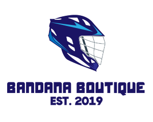 Blue Lacrosse Helmet  logo