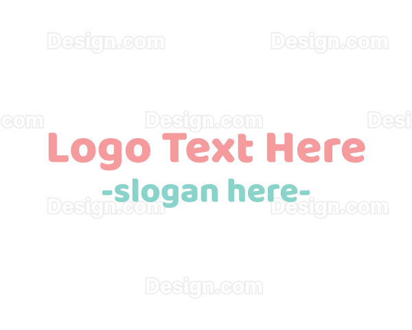 Cute Baby Text Font Logo