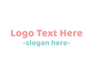 Cute Baby Text Font logo