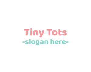 Cute Baby Text Font logo