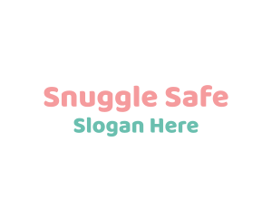 Cute Baby Text Font logo