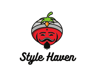 Tomato Turban Mustache logo