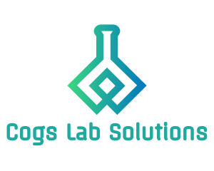 Modern Flask Laboratory  logo design