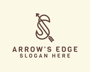 Archery Arrow Letter S logo
