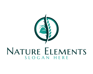 Natural Spine Spa logo design