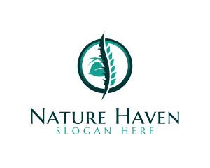 Natural Spine Spa logo design