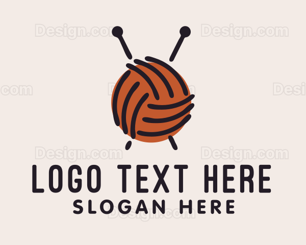 Yarn Ball String Logo