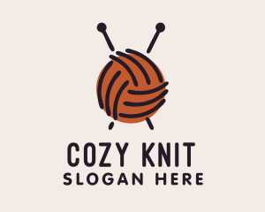 Yarn Ball String  logo design