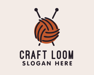 Yarn Ball String  logo design